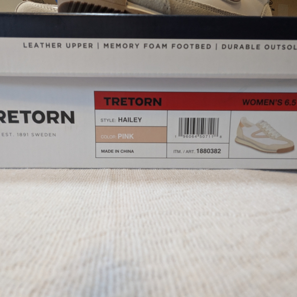 Tretorn White and Tan Athletic Shoes - Picture 7 of 7